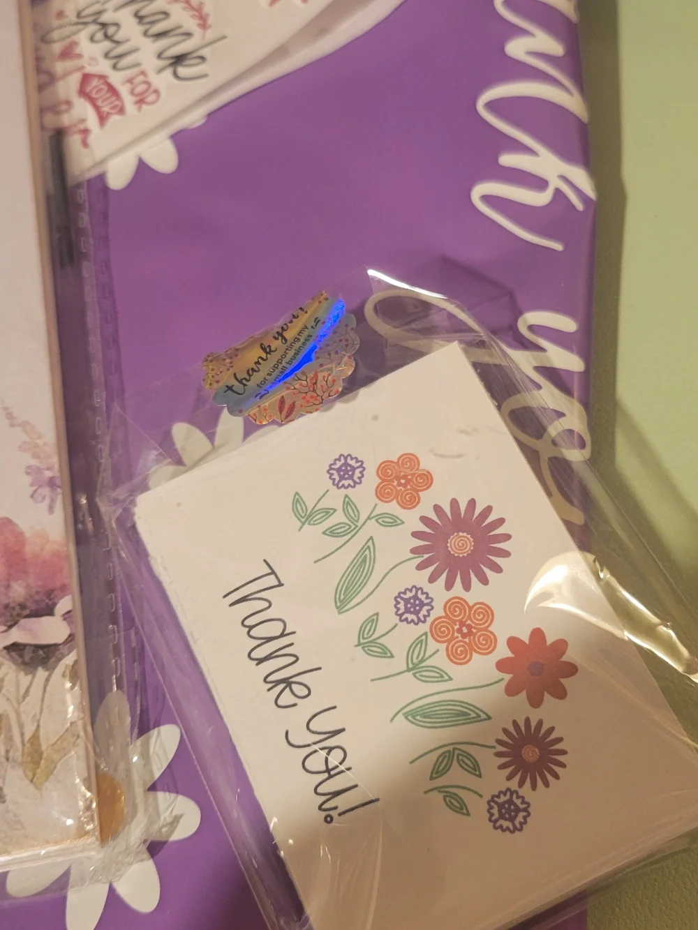 Floral 'Be Still' Lavender Spiral Notebook & Pen Set